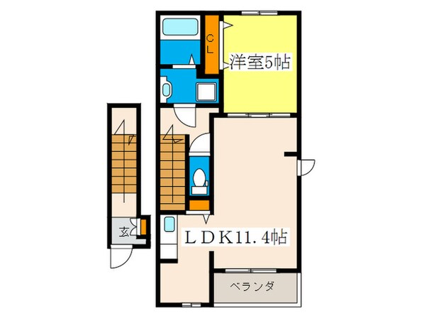 リバーフロント山手Ⅰの物件間取画像